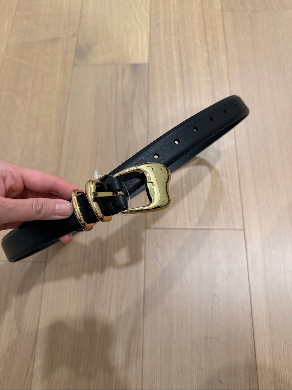 Black Leather Madewell Belt